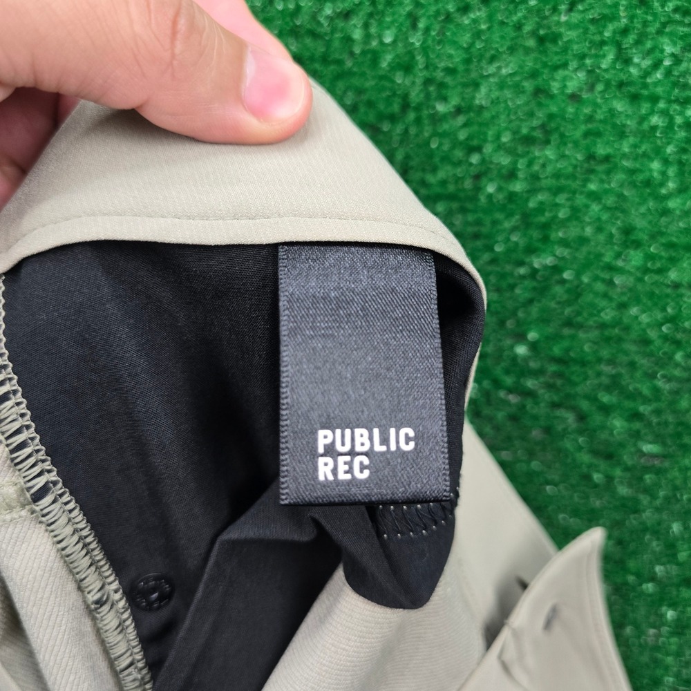 Public Rec Pants Mens 38x30 Beige Chino Flat Front Performance Golf Casual - Picture 12 of 16